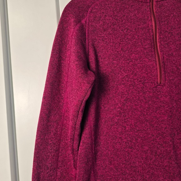Patagonia Better Sweater 1/4 Zip Pullover Fleece Magenta Pink Heather Womens - Picture 6 of 16